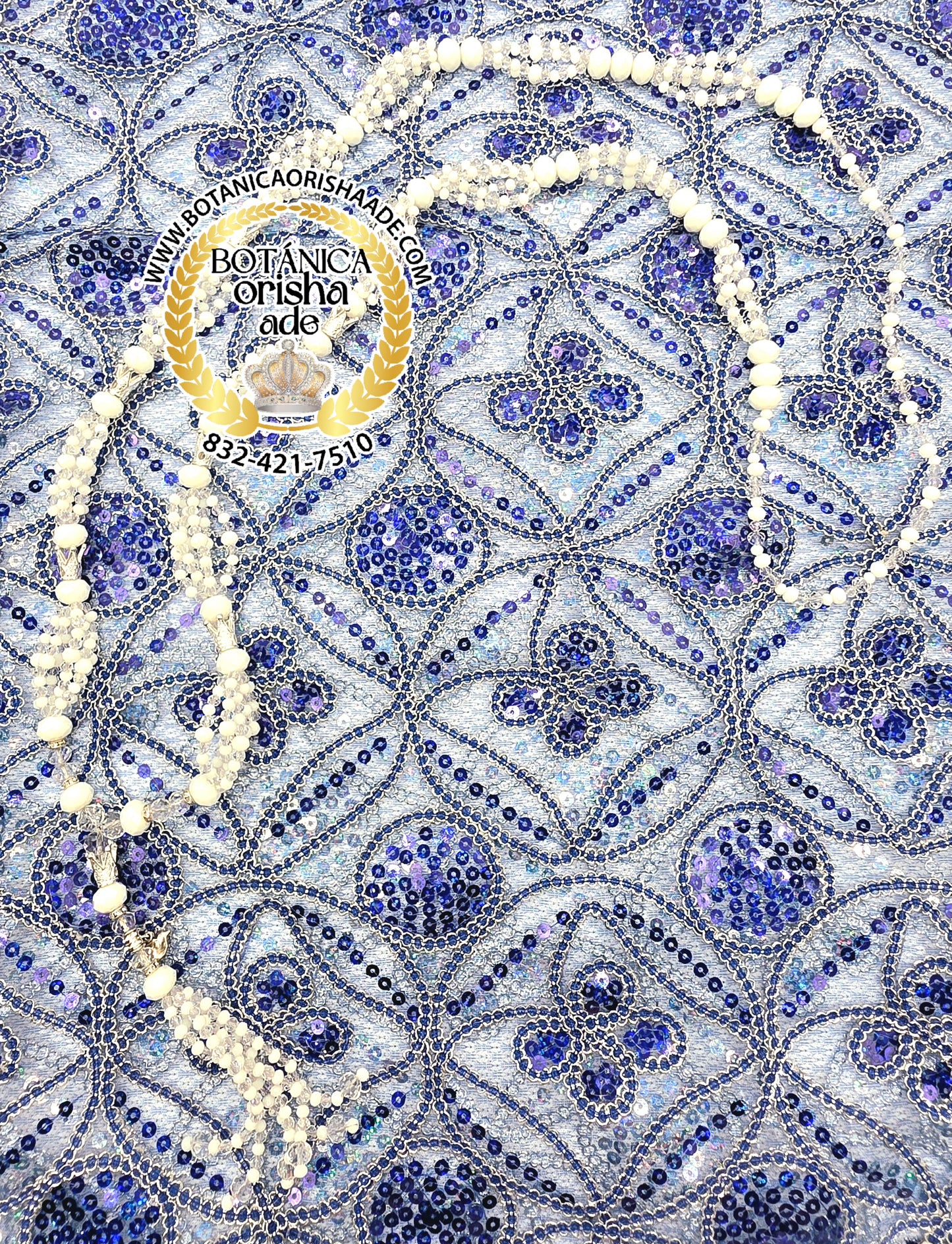 JUEGO IDE CON COLLAR DE GALA - OBATALA