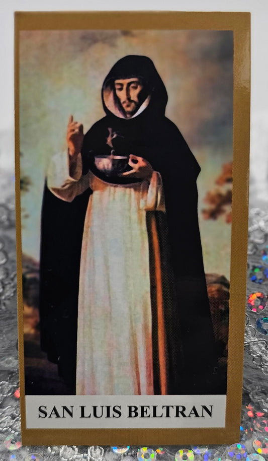 POSTAL CON ORACIÓN DE SAN LUIS BELTRAN