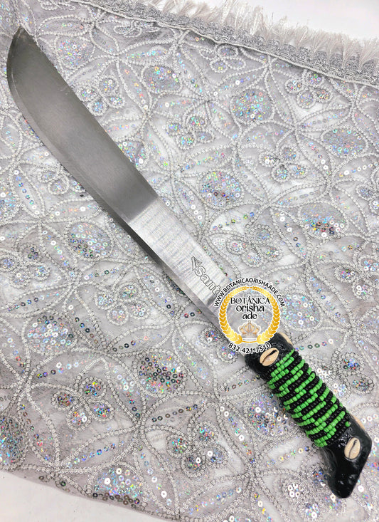 MACHETE FORRADO GRANDE VERDE Y NEGRO 24"