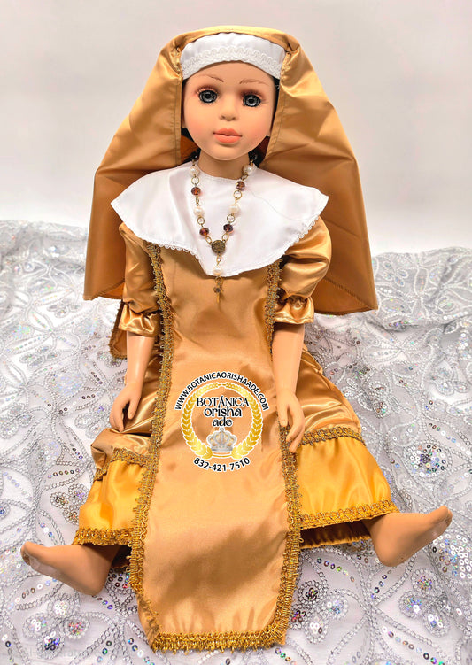 MUÑECA - MONJA DORADA GRANDE