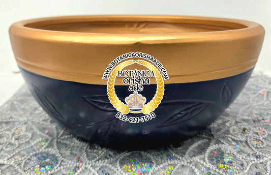 BARRO LAVATORIO AZUL CON ORO