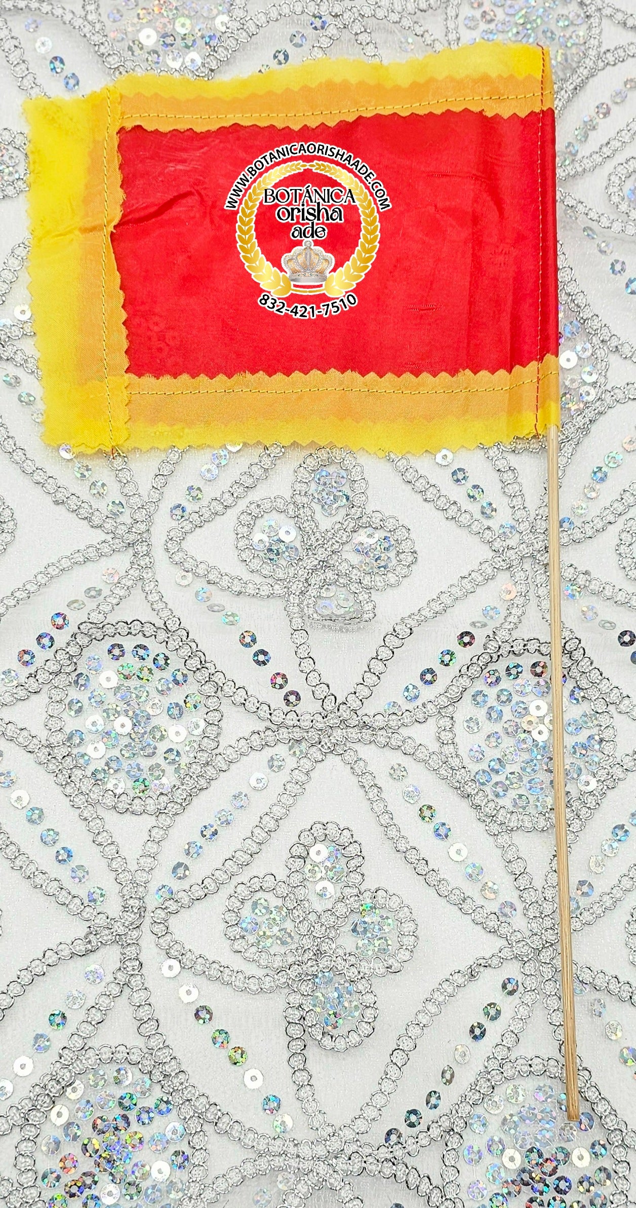 BANDERA MITAD ROJA MITAD AMARILLA