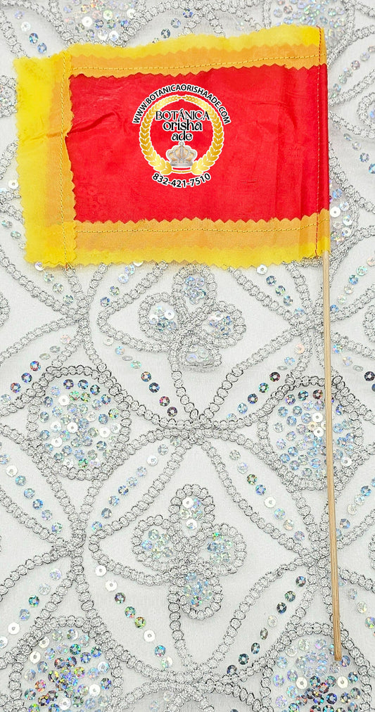 BANDERA MITAD ROJA MITAD AMARILLA