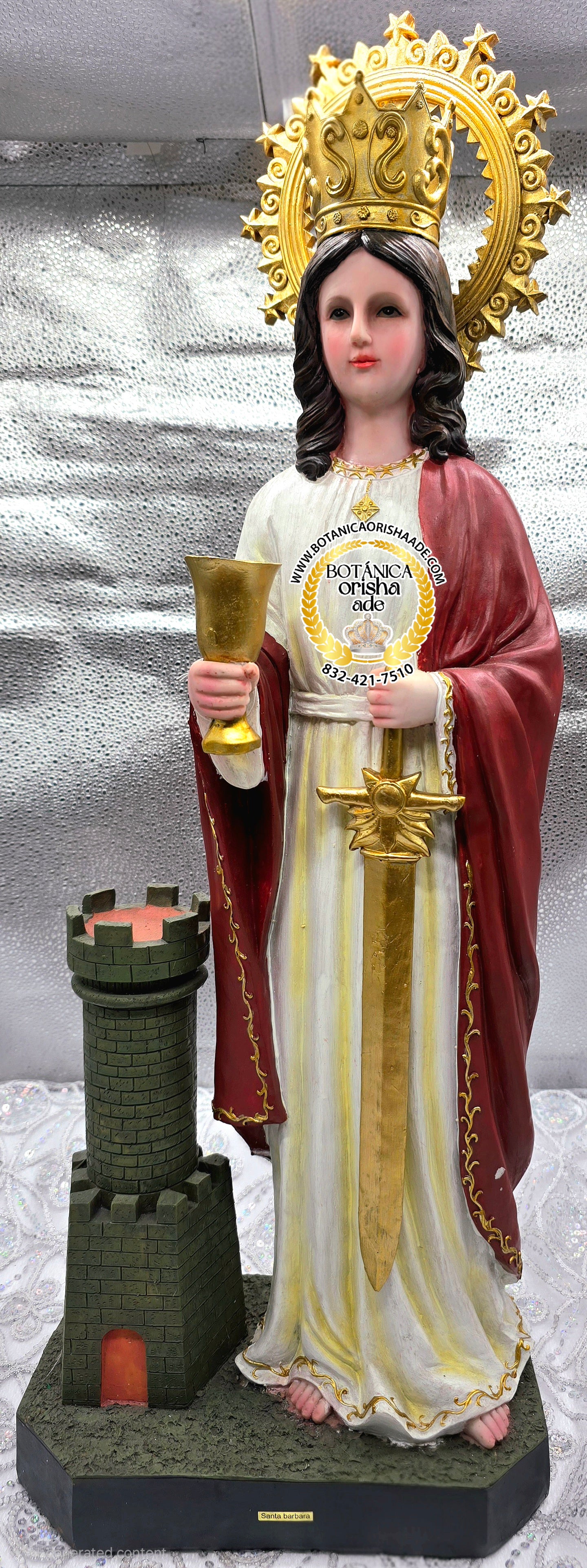 ESTATUA SANTA BARBARA 29"