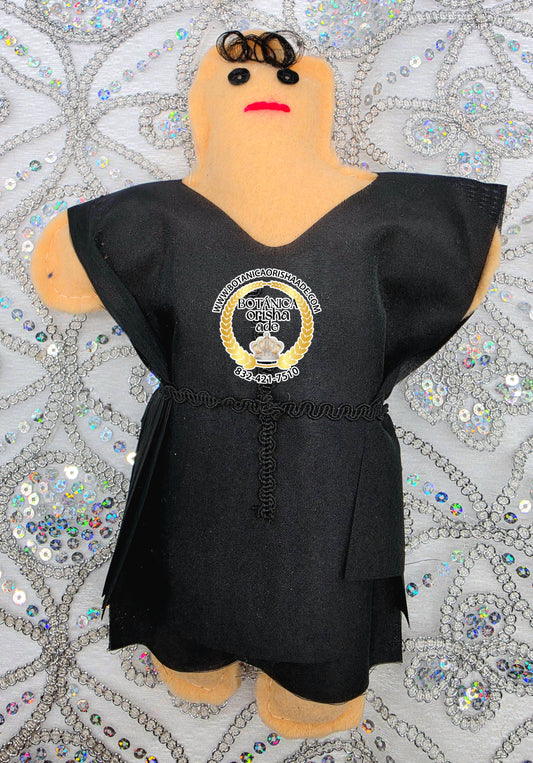 MUÑECO DE TRAPO DE VUDU NEGRO GRANDE