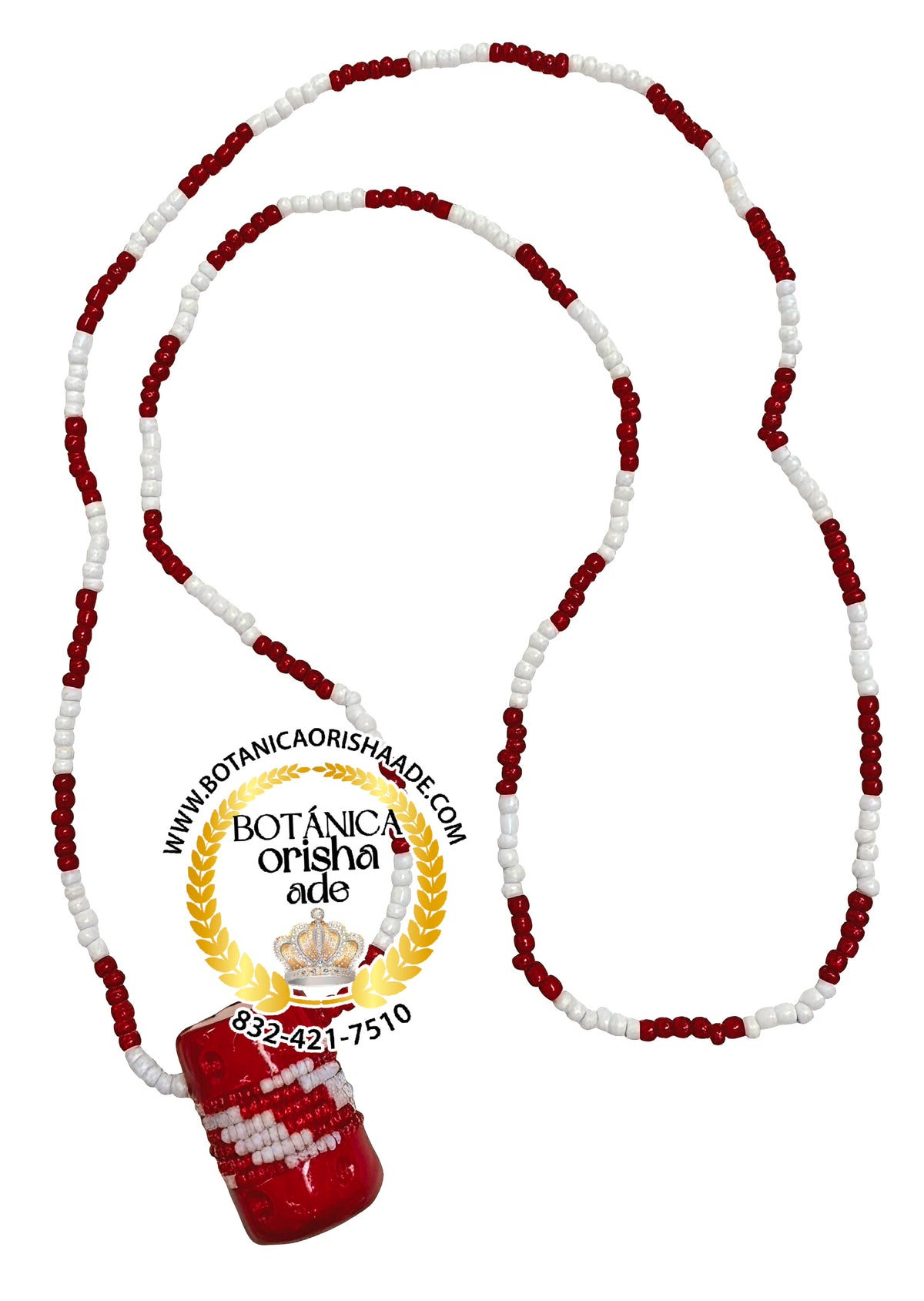 COLLAR INCHE DE CUBITO PARA CARGAR - ROJO Y BLANCO