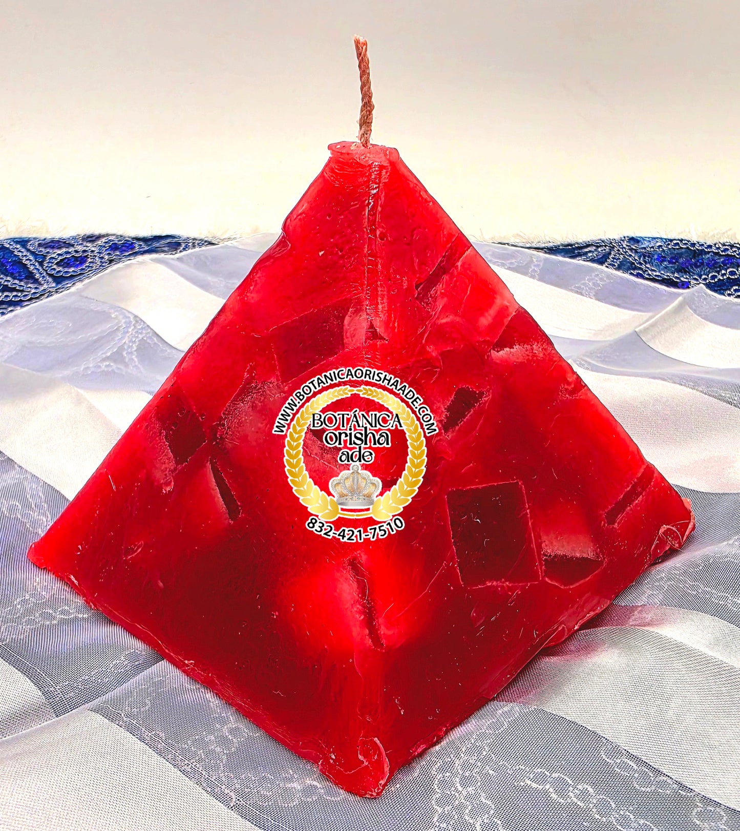 VELA DE PIRAMIDE - ROJA