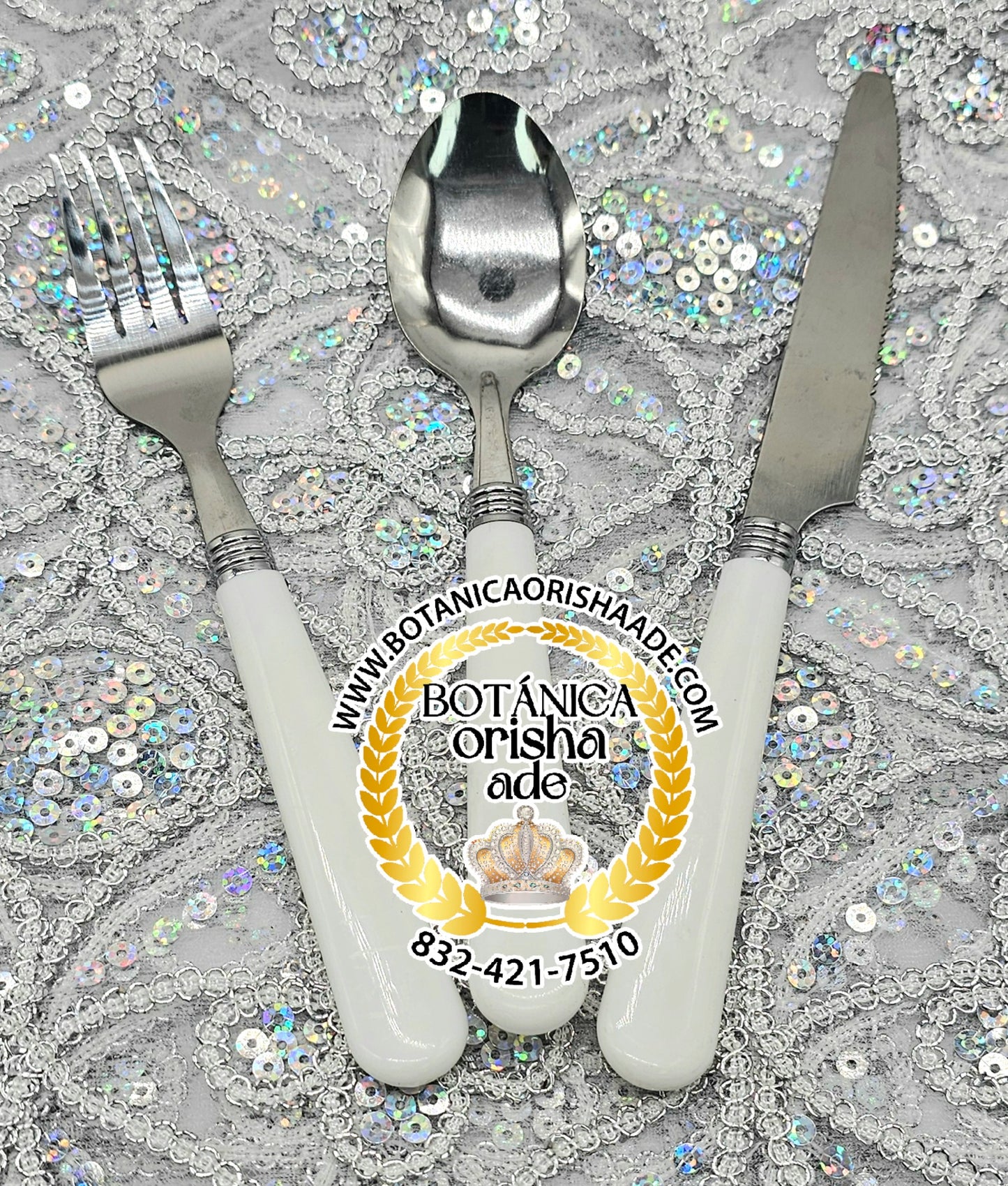 CUBIERTOS DE IYABO - JUEGO DE CUCHARA, TENEDOR Y CUCHILLO