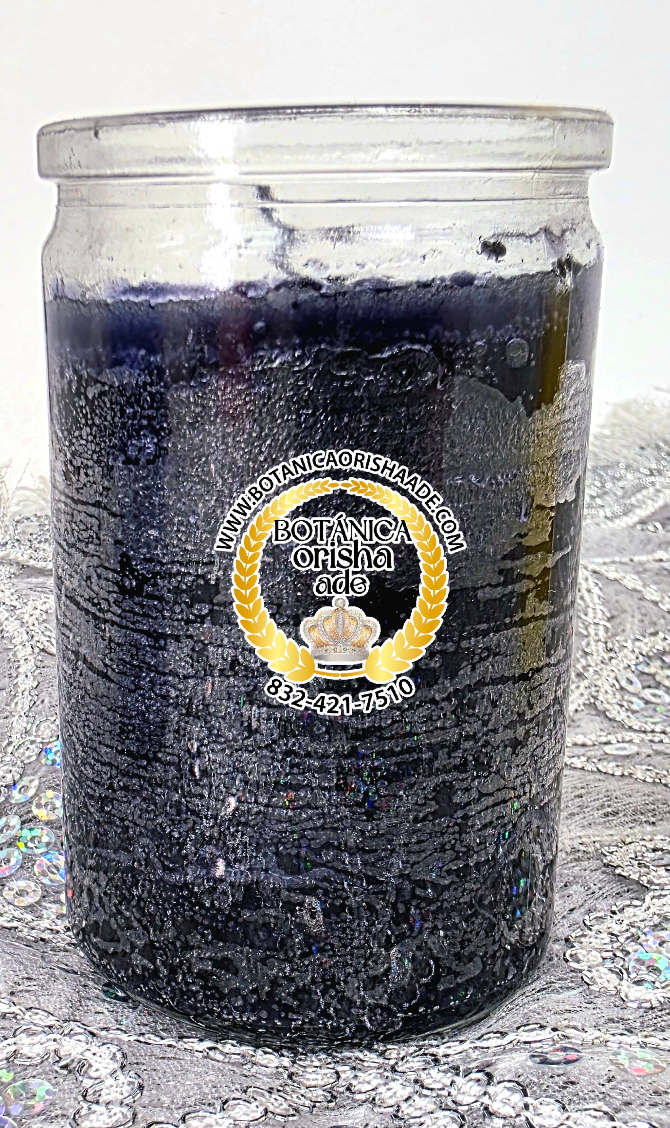 VELA DE VASO PEQUEÑA - NEGRA