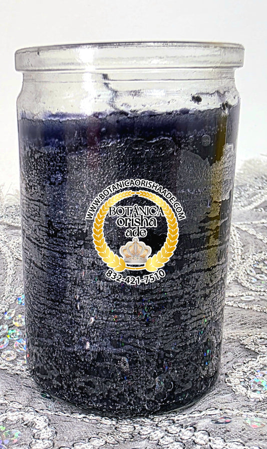 VELA DE VASO PEQUEÑA - NEGRA