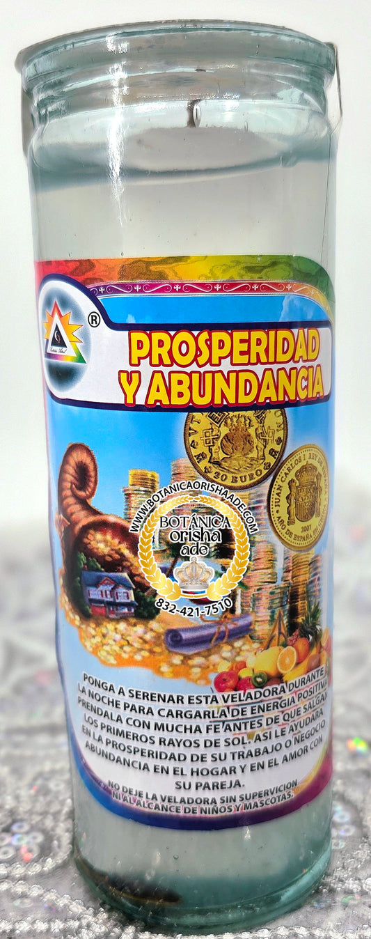 VELA PREPARADA DE GEL - PROSPERIDAD Y ABUNDANCIA