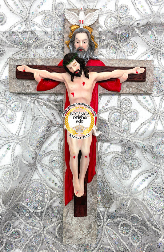 CRUCIFIJO DOBLE 15"