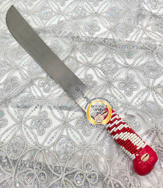 MACHETE FORRADO GRANDE ROJO Y BLANCO 24"
