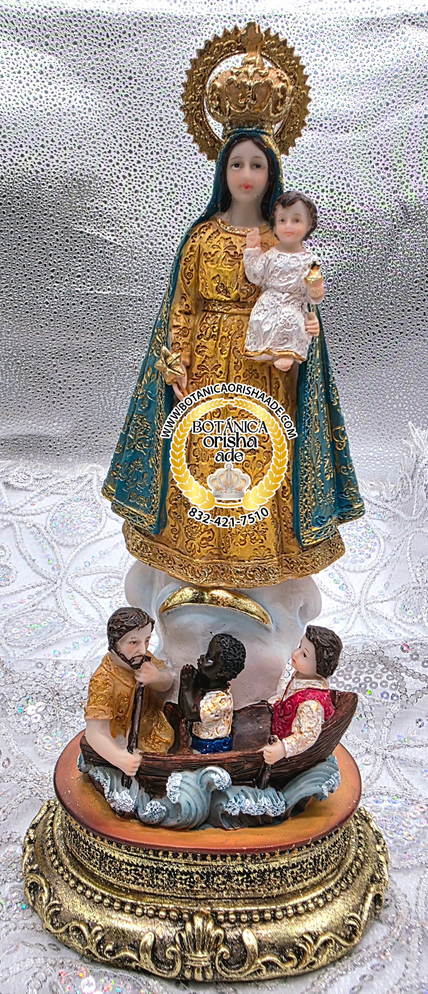 ESTATUA CARIDAD DEL COBRE 12"