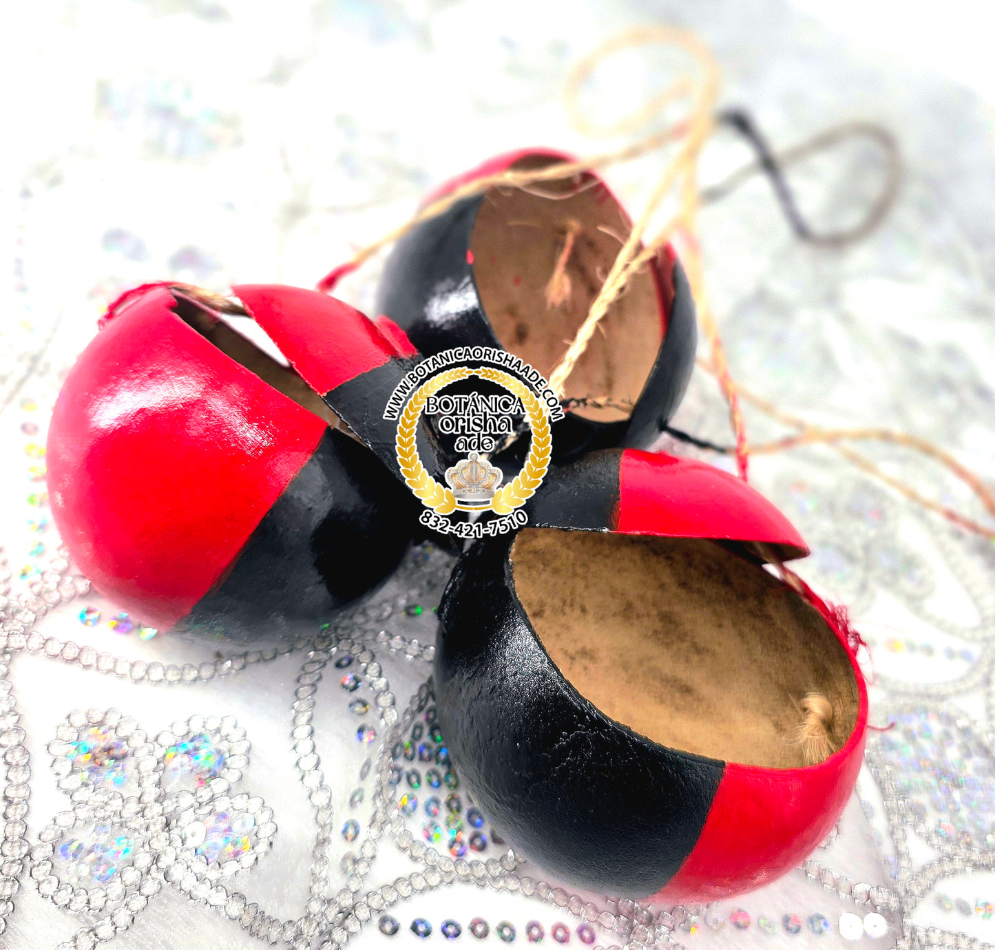 GUIRA DE ELEGUA ROJA Y NEGRA