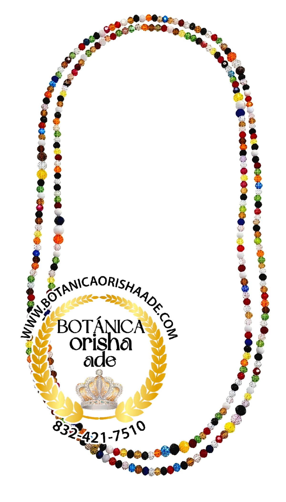 COLLAR DE OZAIN LARGO CON CUENTA DE CRYSTAL