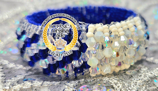 IDE DE YEMAYA CON OBATALA ELASTICO GRUESO