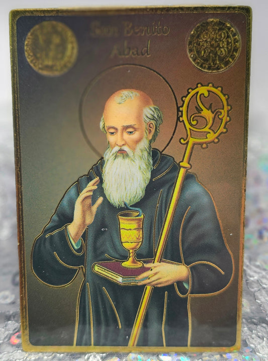 POSTAL CON ORACIÓN DE SAN BENITO ABAD