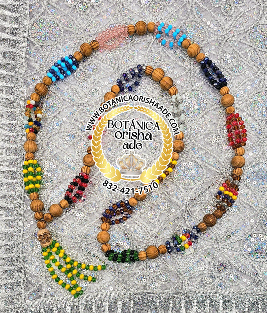 COLLAR DE OGBE YONO CUENTA DE CRISTAL