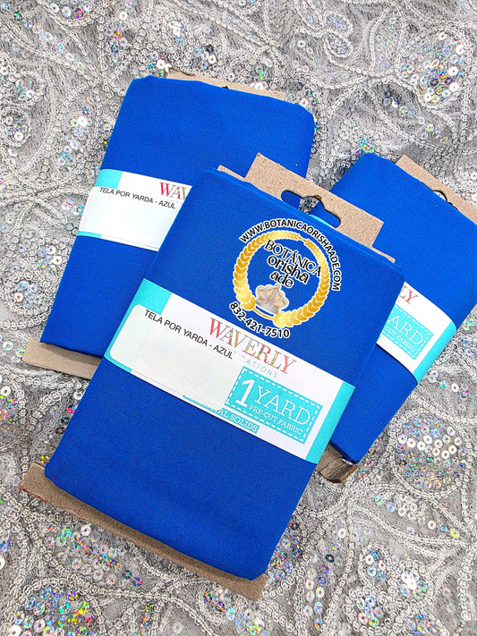 TELA POR YARDA - AZUL