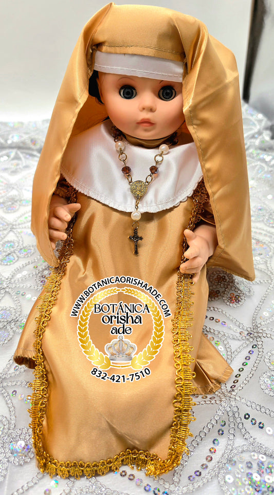 MUÑECA - MONJA DORADA PEQUEÑA