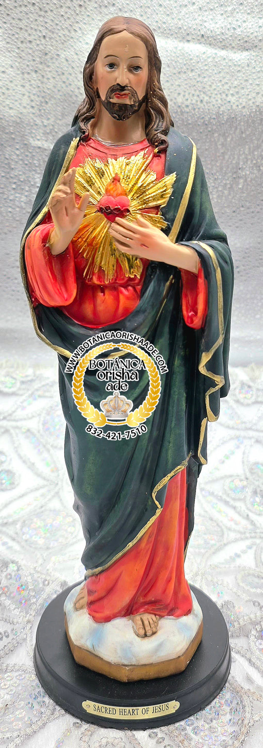 ESTATUA DE SAGRADO CORAZON DE JESUS 13"
