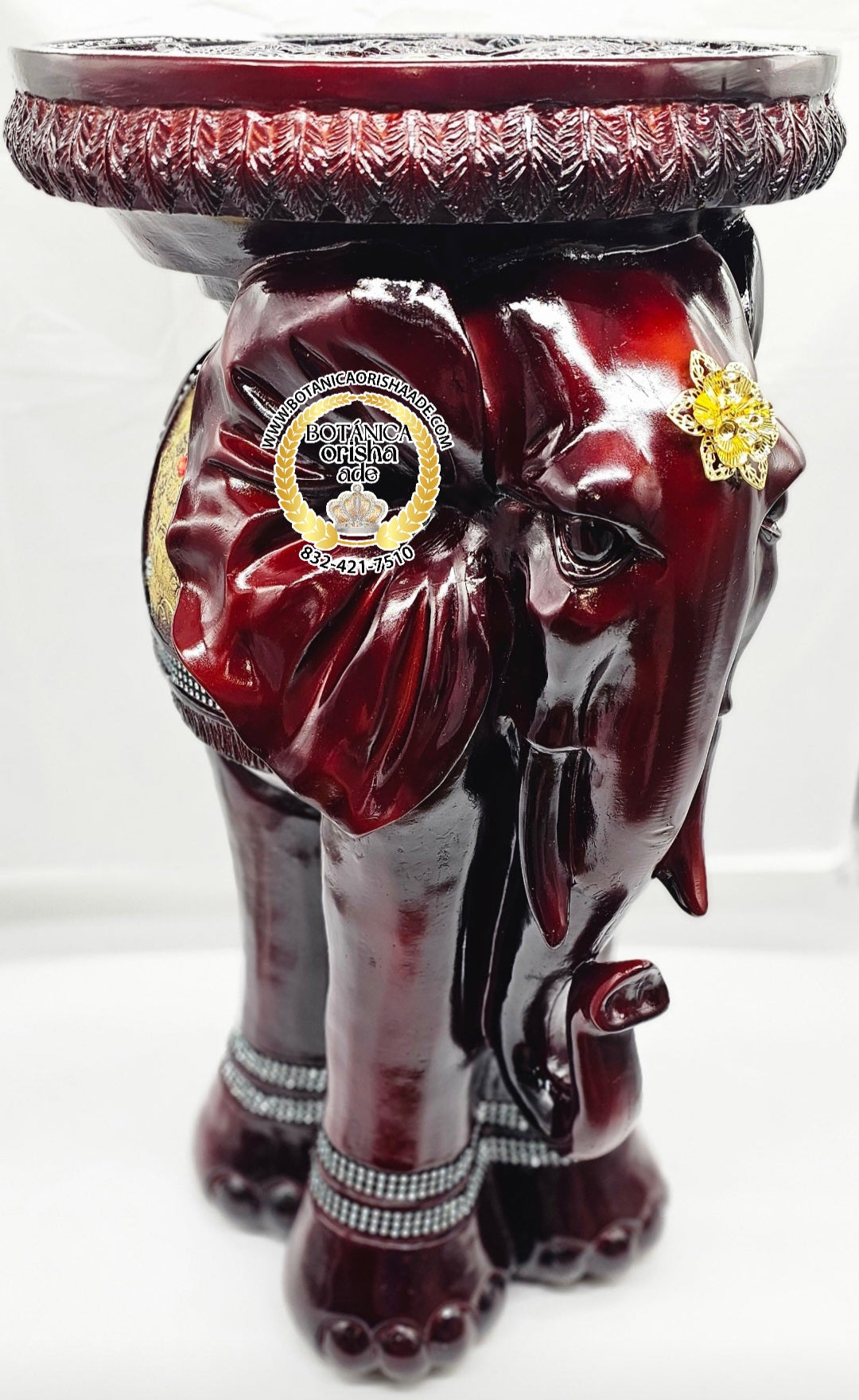 PEDESTAL DE ELEFANTE OSCURA