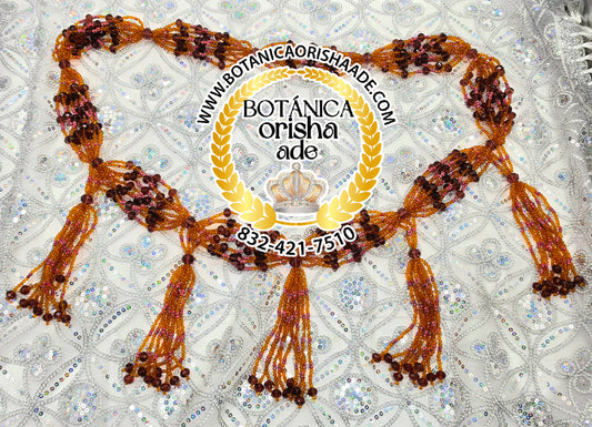 COLLAR DE MAZO DE OYA DE CRYSTAL