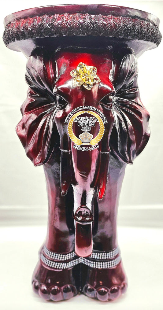 PEDESTAL DE ELEFANTE OSCURA