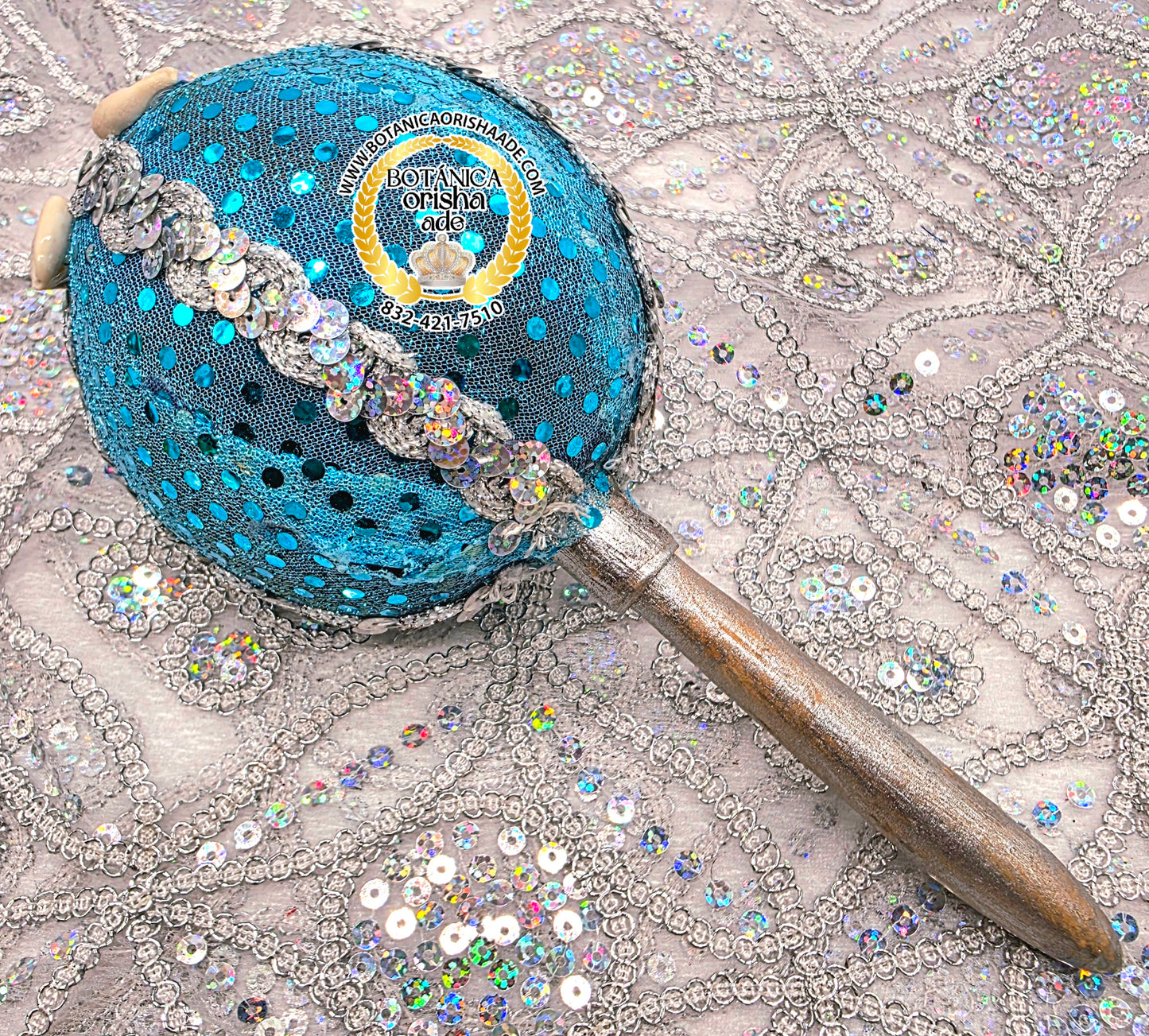 MARACA FORRADA DE YEMAYA