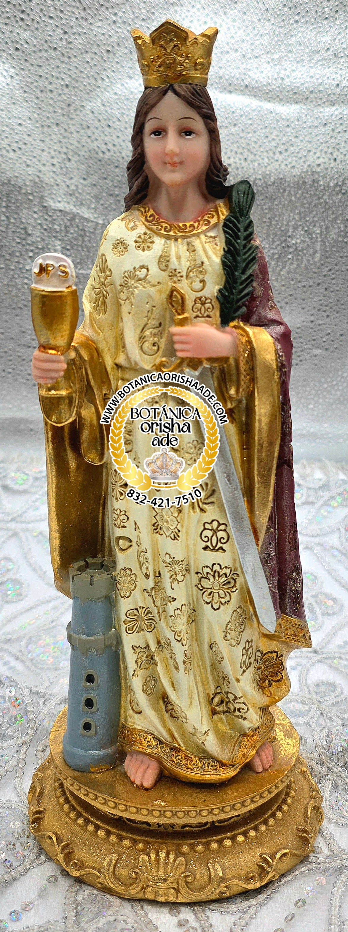 ESTATUA SANTA BARBARA 13"