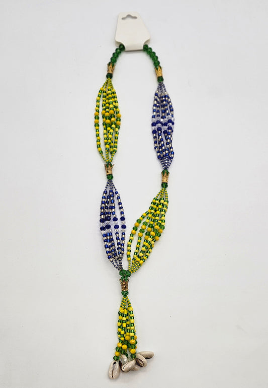 COLLAR DE MAZO MEDIANO DE ORULA CON YEMAYA