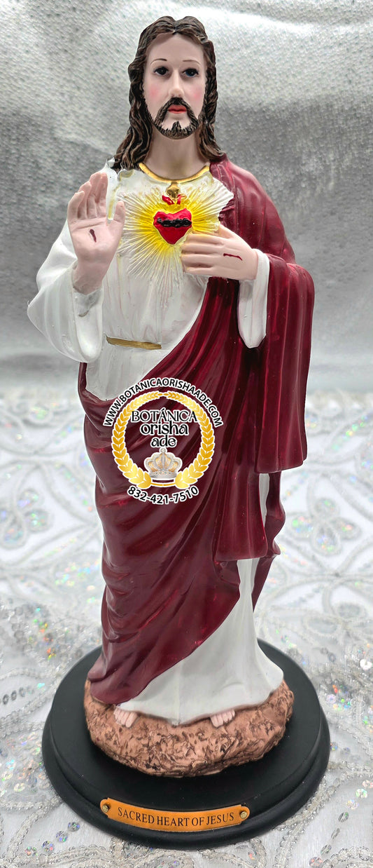 ESTATUA DE SAGRADO CORAZON DE JESUS 12"