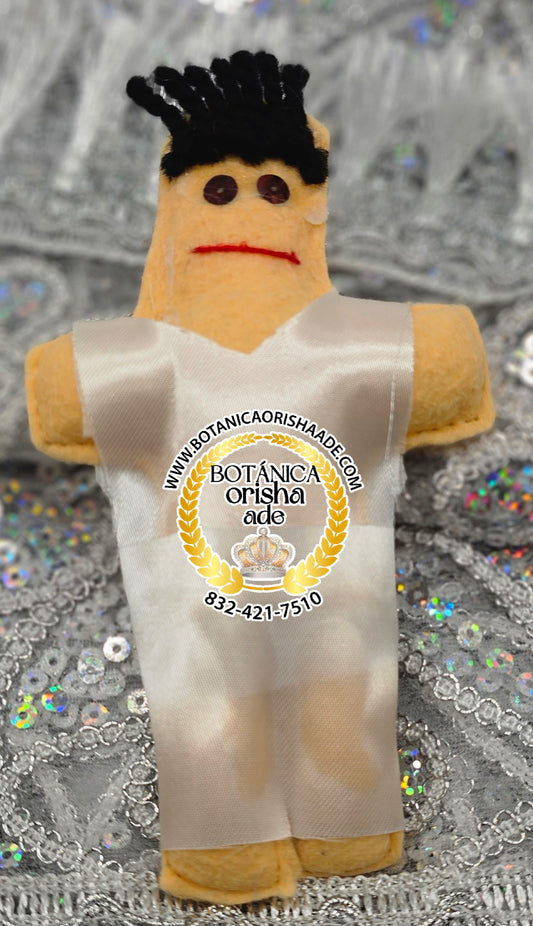 MUÑECO DE TRAPO DE VUDU BLANCO