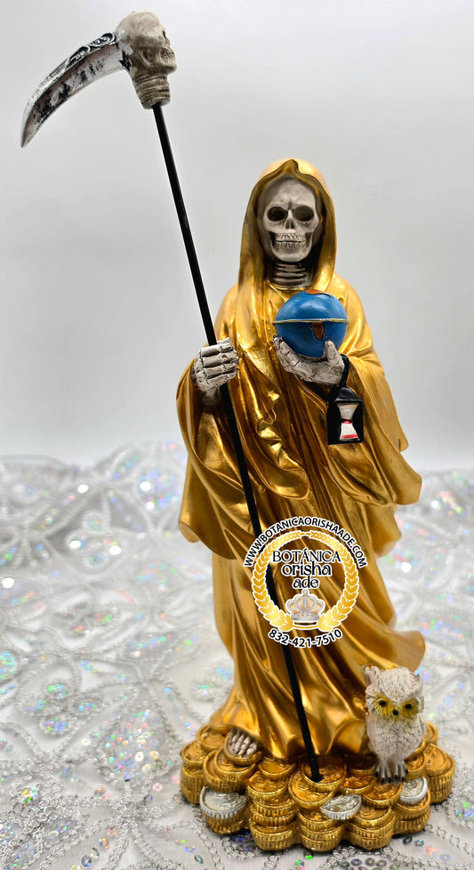 SANTA MUERTE DE DINERO ORO 12'