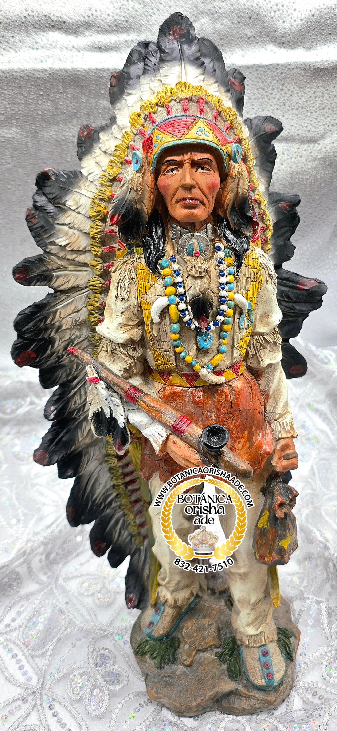 ESTATUA DE INDIO 19"