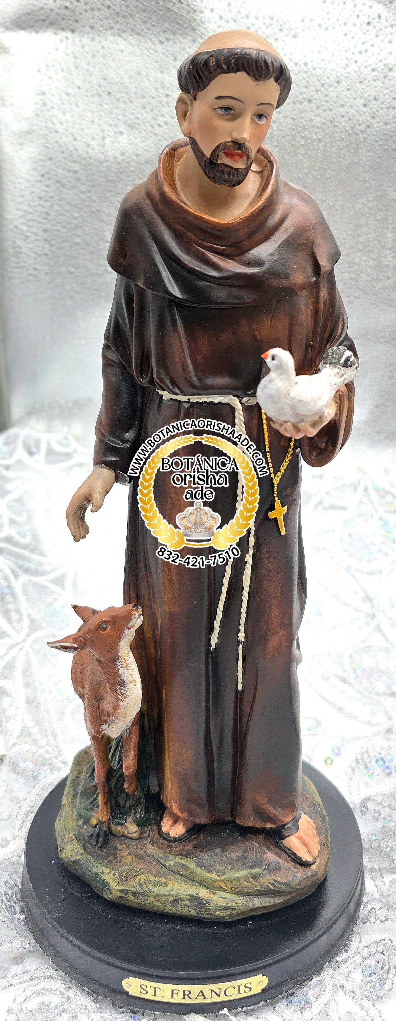 ESTATUA DE SAN FRANCISCO DE ASIS 12"