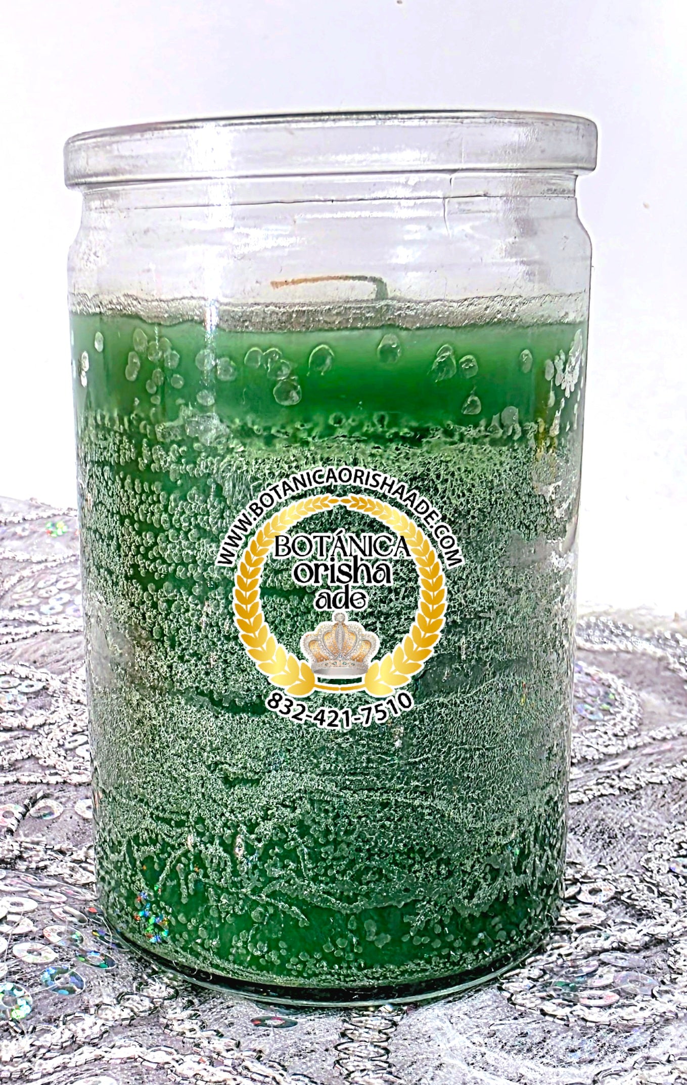 VELA DE VASO PEQUEÑA - VERDE