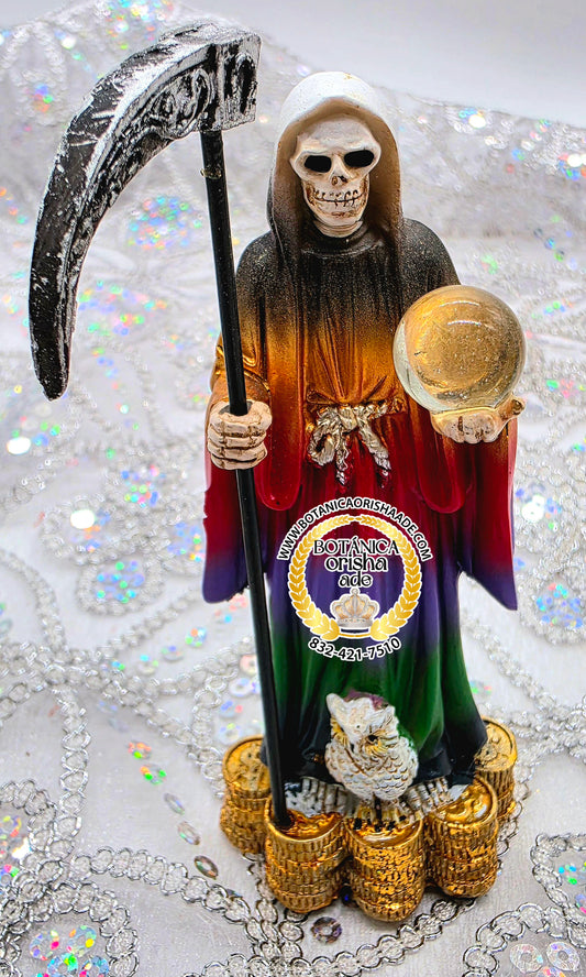 ESTATUA DE LA SANTA MUERTE 7 COLORES 5"
