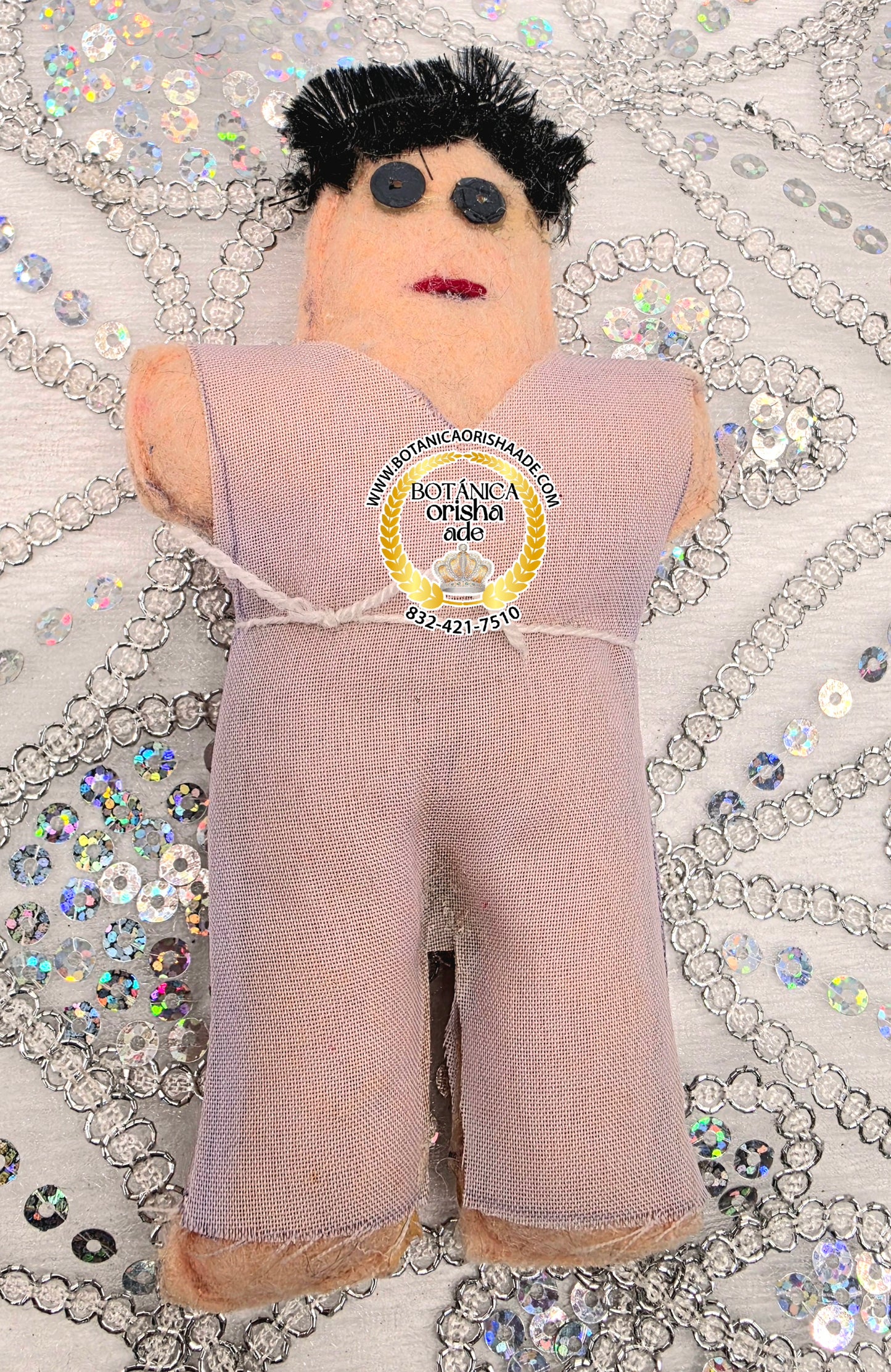 MUÑECO DE TRAPO DE VUDU BLANCO CHIQUITO