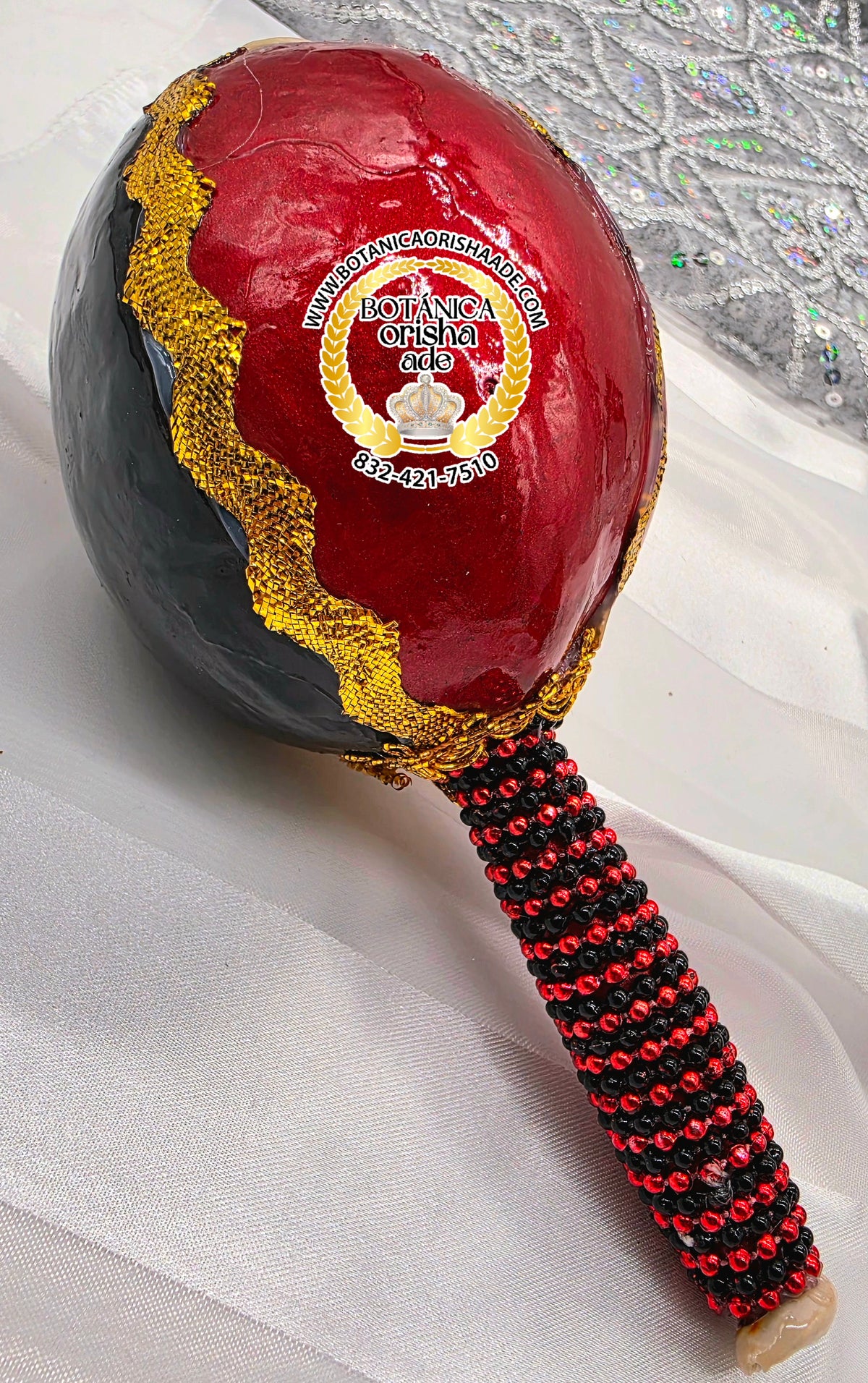 MARACA DECORADA DE ELEGUA
