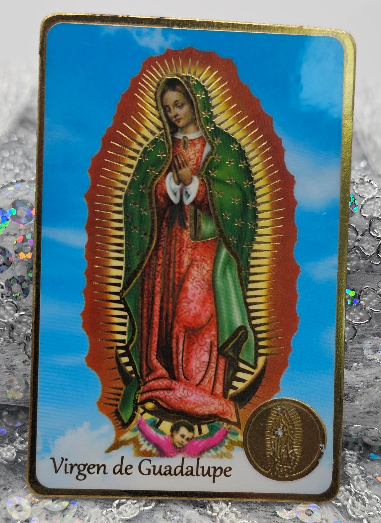 POSTAL CON ORACIÓN DE VIRGEN DE GUADALUPE