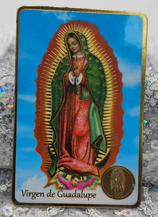 POSTAL CON ORACIÓN DE VIRGEN DE GUADALUPE