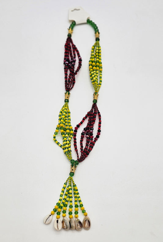 COLLAR DE MAZO MEDIANO DE ORULA CON ELEGUA