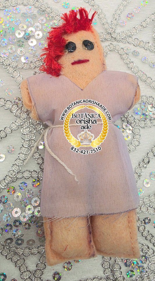 MUÑECA DE TRAPO DE VUDU BLANCA CHIQUITA