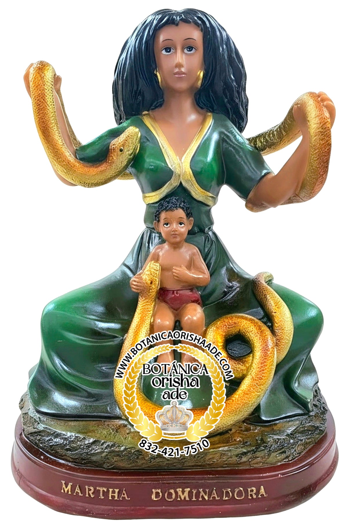 ESTATUA SANTA MARTA LA DOMINADORA 7"