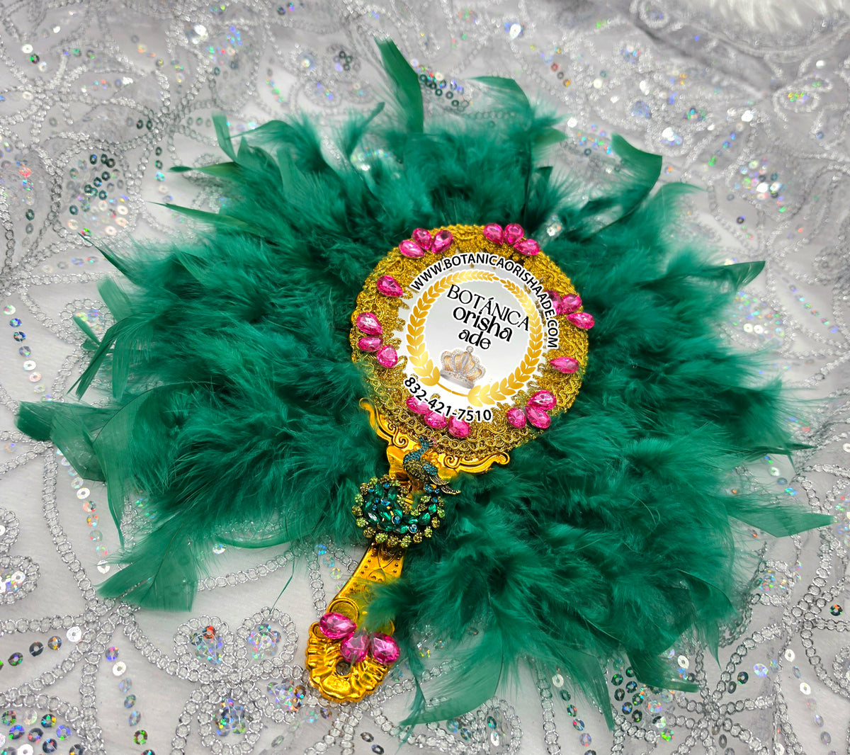 ESPEJO DECORADO DE OSHUN 1