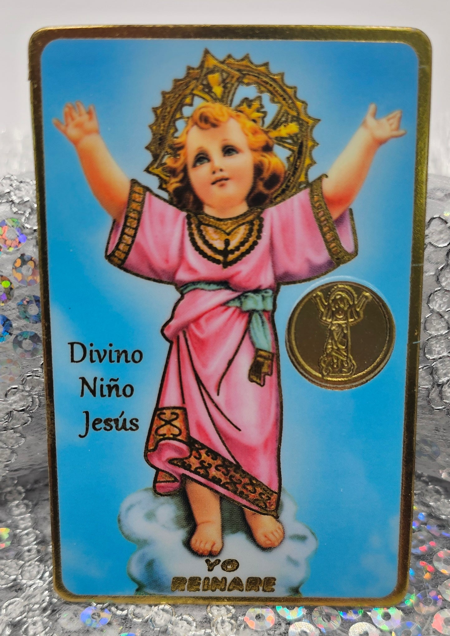 POSTAL CON ORACIÓN DE DIVINO NINO JESUS