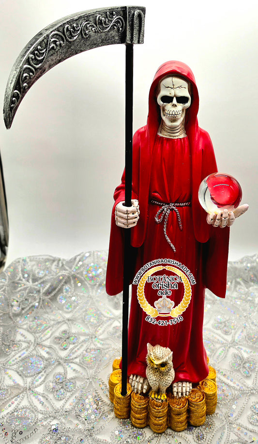 SANTA MUERTE DE DINERO ROJA 20'