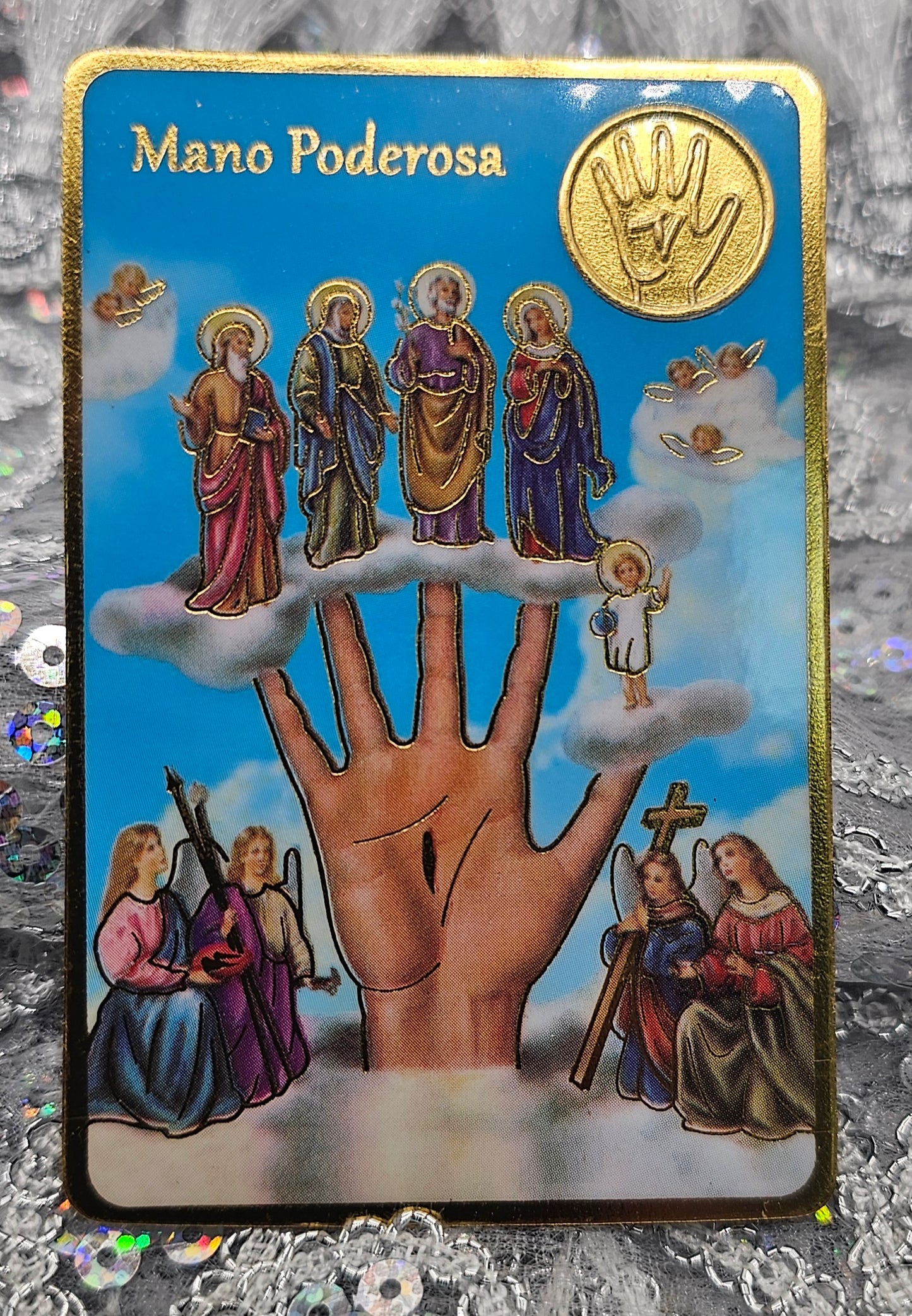 POSTAL CON ORACIÓN DE MANO PODEROSA